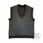 Meeste villane vest Kihnu ornamendiga
