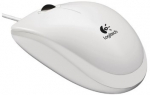 Logitech B100 Optical USB Mouse, USB, White