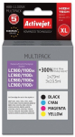 Activejet ABB-1100NX Ink (replacement for Brother LC1100/980; Supreme; 1 x 29 ml, 3 x 19.5 ml; black, magenta, cyan, yel