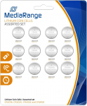 Lithium Coin Cells, Assorted set, CR2016/CR2025/CR2032/CR2450, Pack 12