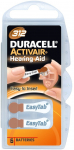 Duracell A312/DA312/ZL312 Zinc Air Hearing Aid Batteries 6-Pack