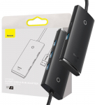 Hub 4w1 Baseus Lite Series USB do 4x USB 3.0 2m (black)
