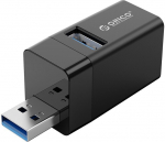 HUB Orico MINI-U32-BK-BP USB-A / 2x USB-A 2.0, 1x USB-A 3.0