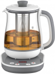 Tefal Tastea BJ551B10 Glass Kettle, Grey/White