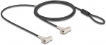 NAVILOCK Dual Notebook Sicherungskabel 2 Kesnington Slots