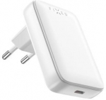 FIXED Slim USB-C Travel Charger, GaN, PD, 30W, White