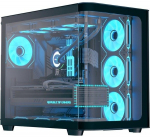 Aerocool P500C PC-Geh&auml;use, Midi-Tower, ATX, Tempered Glass - schwarz