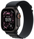 Apple Watch Ultra 3 GPS + Cellular 49mm Black Titanium Case with Black Alpine Loop - Large