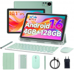 Extralink Tablet CP31 4GB RAM+128GB Zielony | Tablet | Android 15, 2Mpx+8Mpx, 6000mAh, 1280x800px, klawiatura, mysz, rys