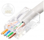 MicroConnect Modular EZ Plug RJ45 8P8C CAT6Unshielded, 50pcs in one bagInsert wires right through the connector