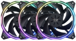 InWin Sirius Loop RGB PWM Fan 3-Pack with RGB Controller - 120 mm, Black