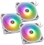 Bitspower Notos RGB PWM L&uuml;fter, 120mm - wei&szlig;, 3er-Pack