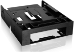 1x 8.89 cm (3.5") , 2x 6.35 cm (2.5") IDE/SATA HDD & SSD, 1x 13.335 cm (5.25") Device Fit, Black