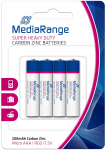 Super heavy duty batteries, Carbon-Zinc, Micro AAA /R03б 1.5V, Pack 4