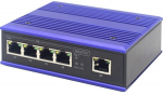 DIGITUS Switch Ind. 5-Port 10100 Unmanaged blau