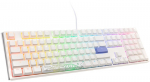 Ducky One 3 Classic Full-Size White Gaming Keyboard, RGB, MX-Blue (US)