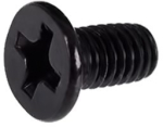Schraube DIN ISO 7046-1 M3 x 6 cross-head sunk - black