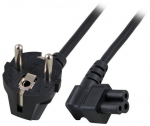 EFB Netzkabel Schutzkontakt 90-C5 90,sw,3.0m,3x0.75mm