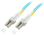 Duplex Jumper LC/LC 50/125&micro;, 2m, OM3, LSZH, aqua