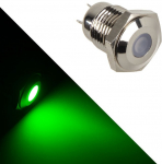 Lamptron Vandal-Proof LED - Green, Silver Socket