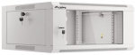 Lanberg 19-inch 4U 600 hanging rack installation cabinet, gray with glass doors (folded)