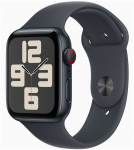 Apple Watch SE Cell. 44mm Midnight Alu Midnight Sport Band