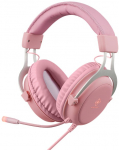 Deltaco Headset Gaming Stereo Klinke, LED, pink