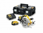DeWALT DCS570P2-QW portable circular saw 18.4 cm Silver, Yellow 5500 RPM