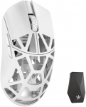 WL Mouse Beast X Max Solid Sides Gaming Mouse, Omron Optical Switches - White