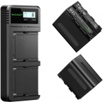 Neewer NW-F970 2-Pack Battery Set with USB Charger