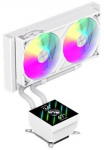 Gamemax CPU Liquid Cooler GLACIER 240 LCD WH White