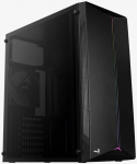 AeroCool Split Midi Tower Case Black with RGB LED & Acrylic Side