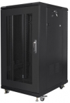 Lanberg Standing cabinet 19 inches 22U 600x800 perforated door, black