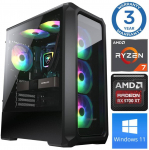 INTOP Ryzen 7 5700X 16GB 1TB SSD M.2 NVME+2TB RX6600 8GB WIN11