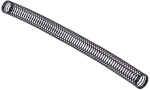 Anti-kinking spring individual 13mm (200mm length) - matte black