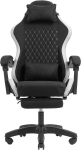 Mars Gaming MGC-X Fabric Gaming Chair Padded Seat Black/White