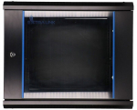 Extralink Rackmount cabinet 9U 600x600 Black wall mounted