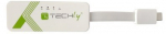 Techly USB 3.1 Type-C RJ45 10/100/1000 Adapter, white