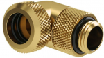 Barrow Multi-Link Adapter Anschluss 90 Grad G1/4 Zoll AG auf 12mm AD Hardtube - drehbar, gold