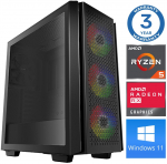 INTOP Ryzen 5 5600X 32GB 1TB SSD M.2 NVME RX580 8GB WIN11Pro