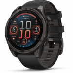 Garmin fenix 8 3.56 cm (1.4") AMOLED 47 mm Digital 454 x 454 pixels Touchscreen Black Wi-Fi GPS (satellite)