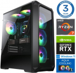 INTOP AQUA Ryzen 7 8700F 32GB DDR5 2TB SSD M.2 NVME+2TB RTX5060 8GB WIN11