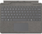Microsoft Surface Pro Keyboard with Pen Storage (platinum, DE layout, for Surface Pro (11th Edition)/10 for Business/9/8)