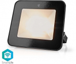 Smart LED floodlight, 230V AC, 20W, 1600lm, RGB+CCT 2700 - 6500K, IP65, Wi-Fi controllable, Nedis Smart Life