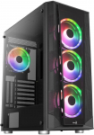 Aerocool Prism ARGB Midi-Tower, Tempered Glass - black