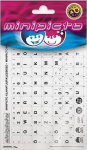 Minipicto keyboard sticker EST KB-UNI-EE01-GRY, grey/black