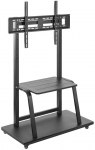 Gembird TVS-100F-01 Black TV Floor Stand with Wheels