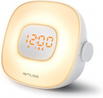 Muse Light Clock Radio ML-198CR with Alarm & AUX in White
