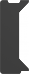 Genesis | Holm Modular Side Desk Top Left 30cm | NDS-2276 | Anthracite Black