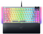 Razer BlackWidow V4 75% hot-swappable mechanical gaming keyboard, wired, US, Phantom White Edition
